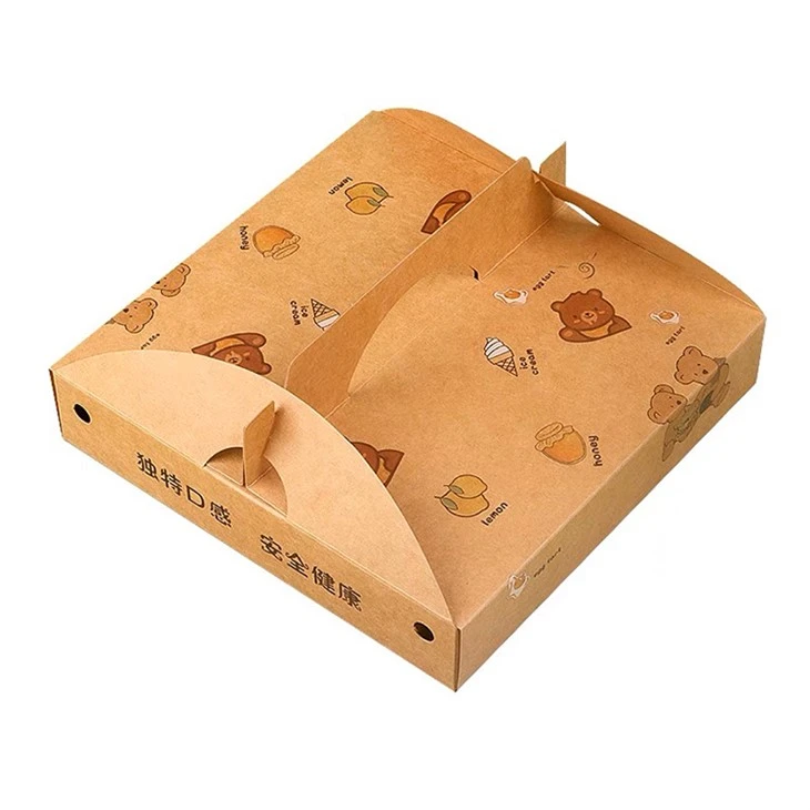 Aanpasbare pizzadoos voor afhaalverpakkingen