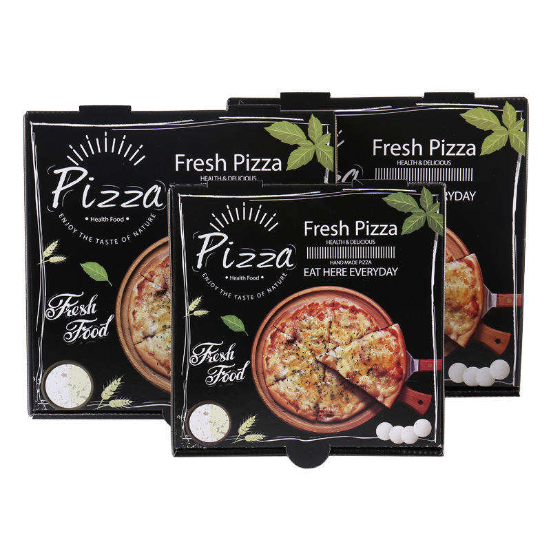 Food Grade logo golfkartonnen luxe pizzadoos