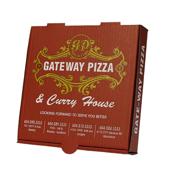 Food Grade verpakking op maat gegolfde pizzadoos