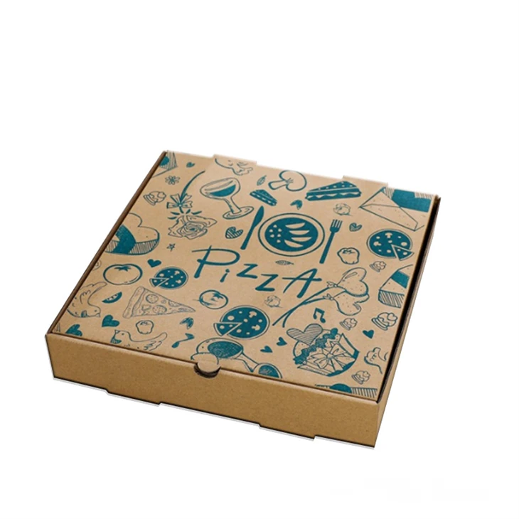 Pizzaverpakking papieren doos met aangepast logo