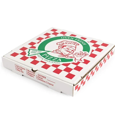 Milieuvriendelijke, aanpasbare pizzadoos