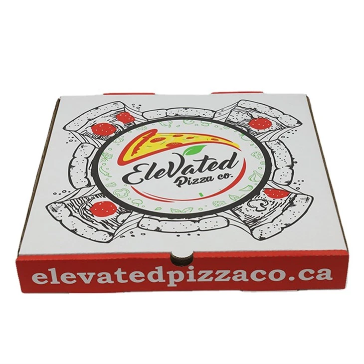 Milieuvriendelijke, aanpasbare pizzadoos