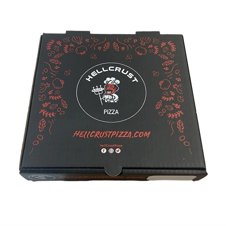 Gepersonaliseerde pizzadoos van luxe golfkarton