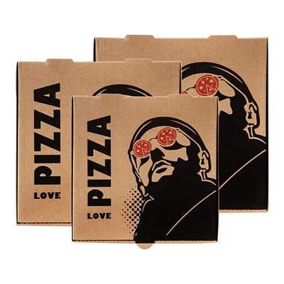 Gegolfde Food Grade Pizza verpakking aangepast logo